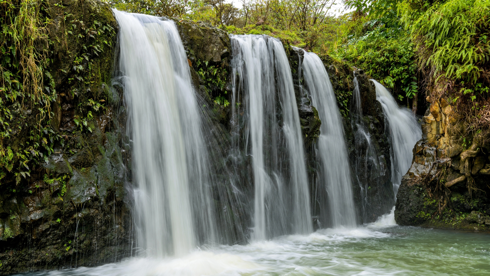 Puaa Kaa Falls - Maui Hawaii Waterfall